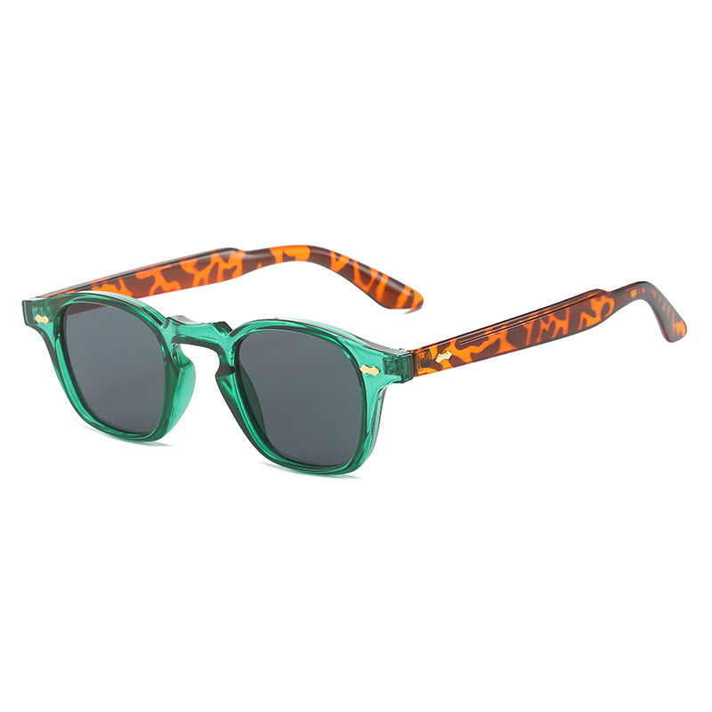 Retro rice nail Europe and the United States round sunglasses can wear myopia glasses INS Korean version anti-blue glasses