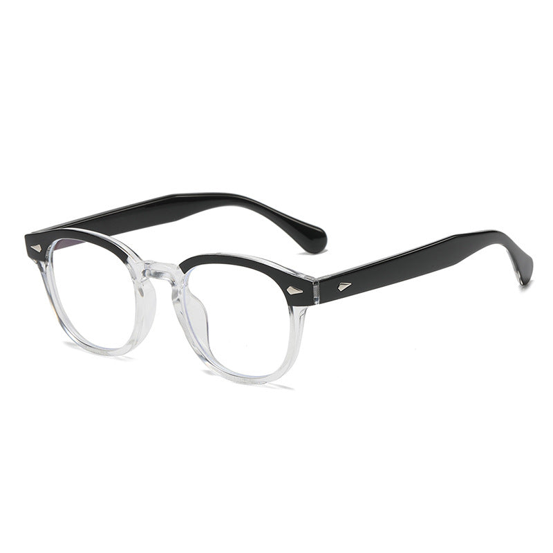Retro rice nail Europe and the United States round sunglasses can wear myopia glasses INS Korean version anti-blue glasses