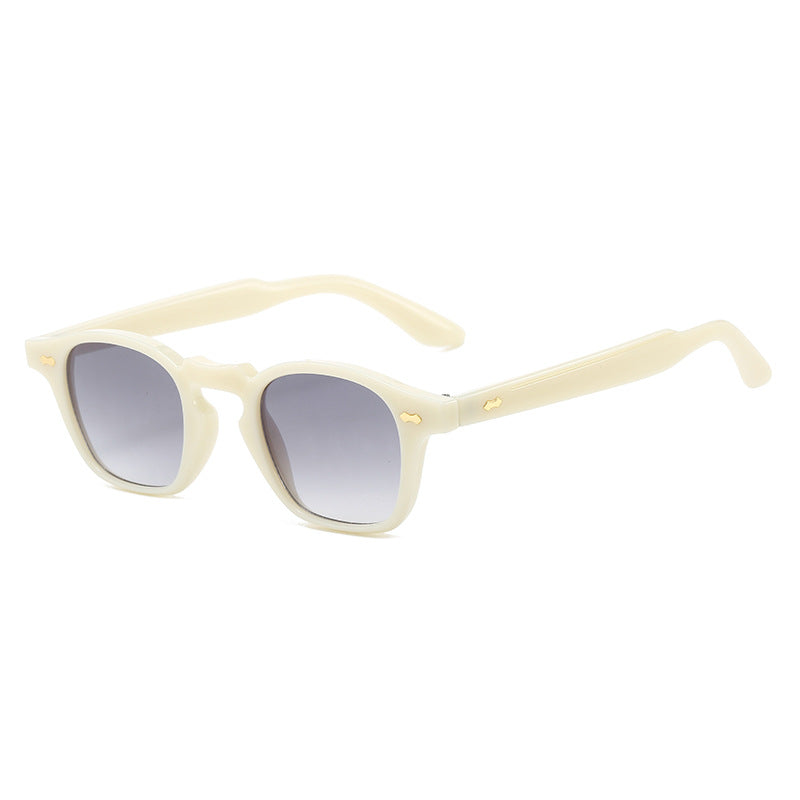 Retro rice nail Europe and the United States round sunglasses can wear myopia glasses INS Korean version anti-blue glasses