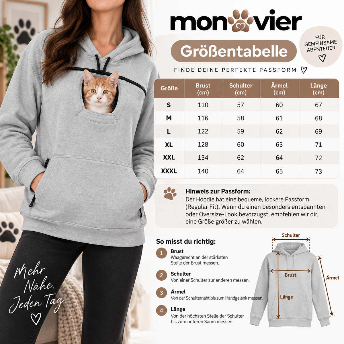 Relaxed Kitty Hoodie Unisex