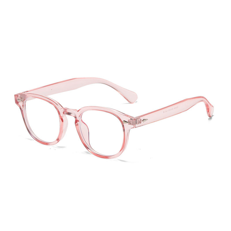 Retro rice nail Europe and the United States round sunglasses can wear myopia glasses INS Korean version anti-blue glasses