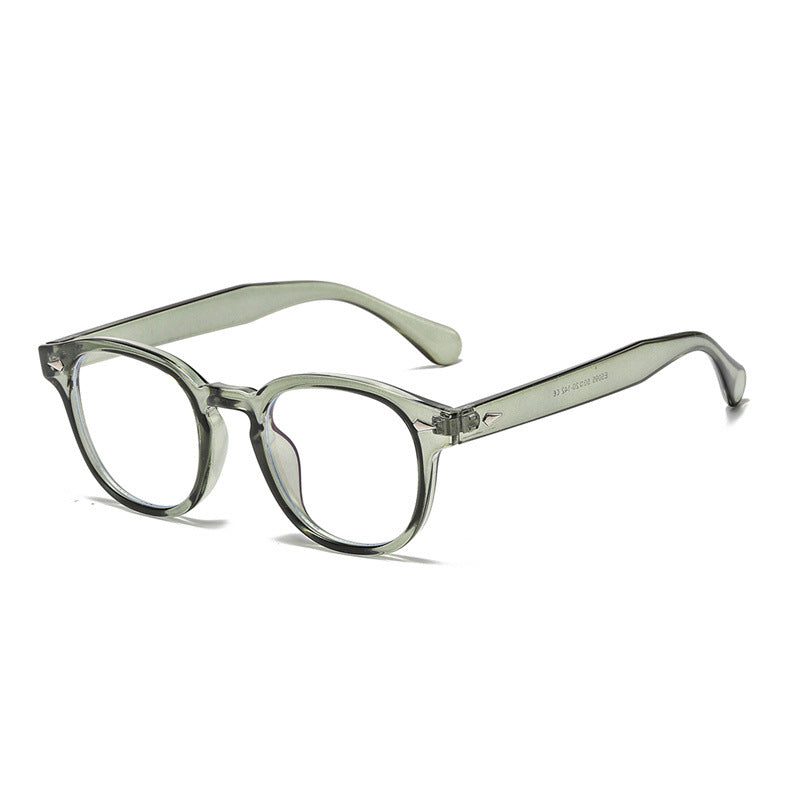 Retro rice nail Europe and the United States round sunglasses can wear myopia glasses INS Korean version anti-blue glasses