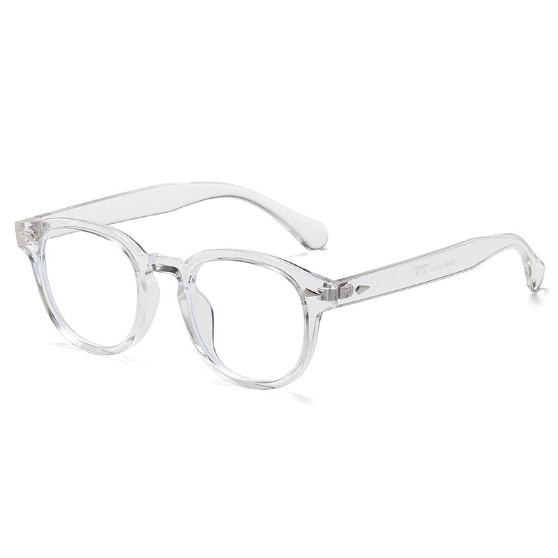 Retro rice nail Europe and the United States round sunglasses can wear myopia glasses INS Korean version anti-blue glasses